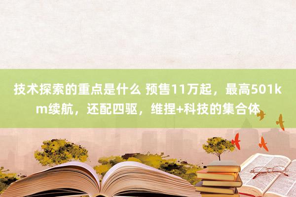 技术探索的重点是什么 预售11万起，最高501km续航，还配四驱，维捏+科技的集