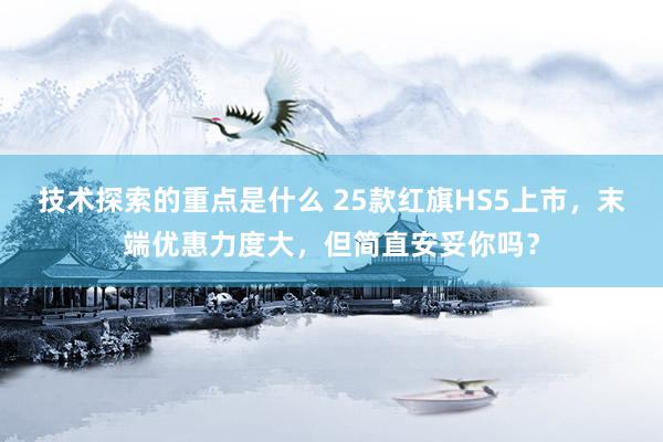 技术探索的重点是什么 25款红旗HS5上市，末端优惠力度大，但简直安妥你吗？