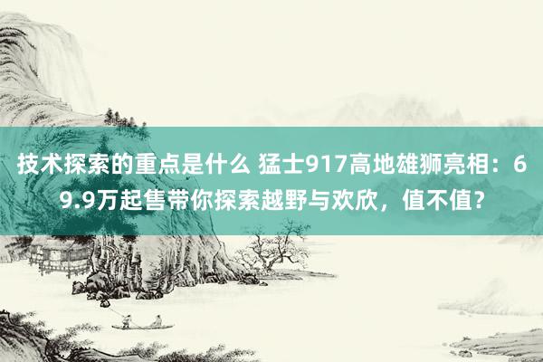 技术探索的重点是什么 猛士917高地雄狮亮相：69.9万起售带你探索越野与欢欣，值不值？