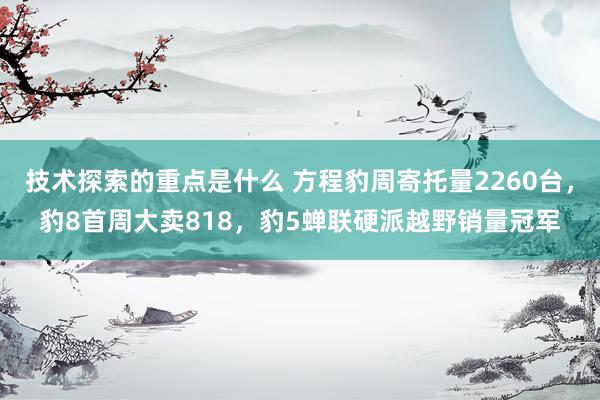 技术探索的重点是什么 方程豹周寄托量2260台，豹8首周大卖818，豹5蝉联硬派